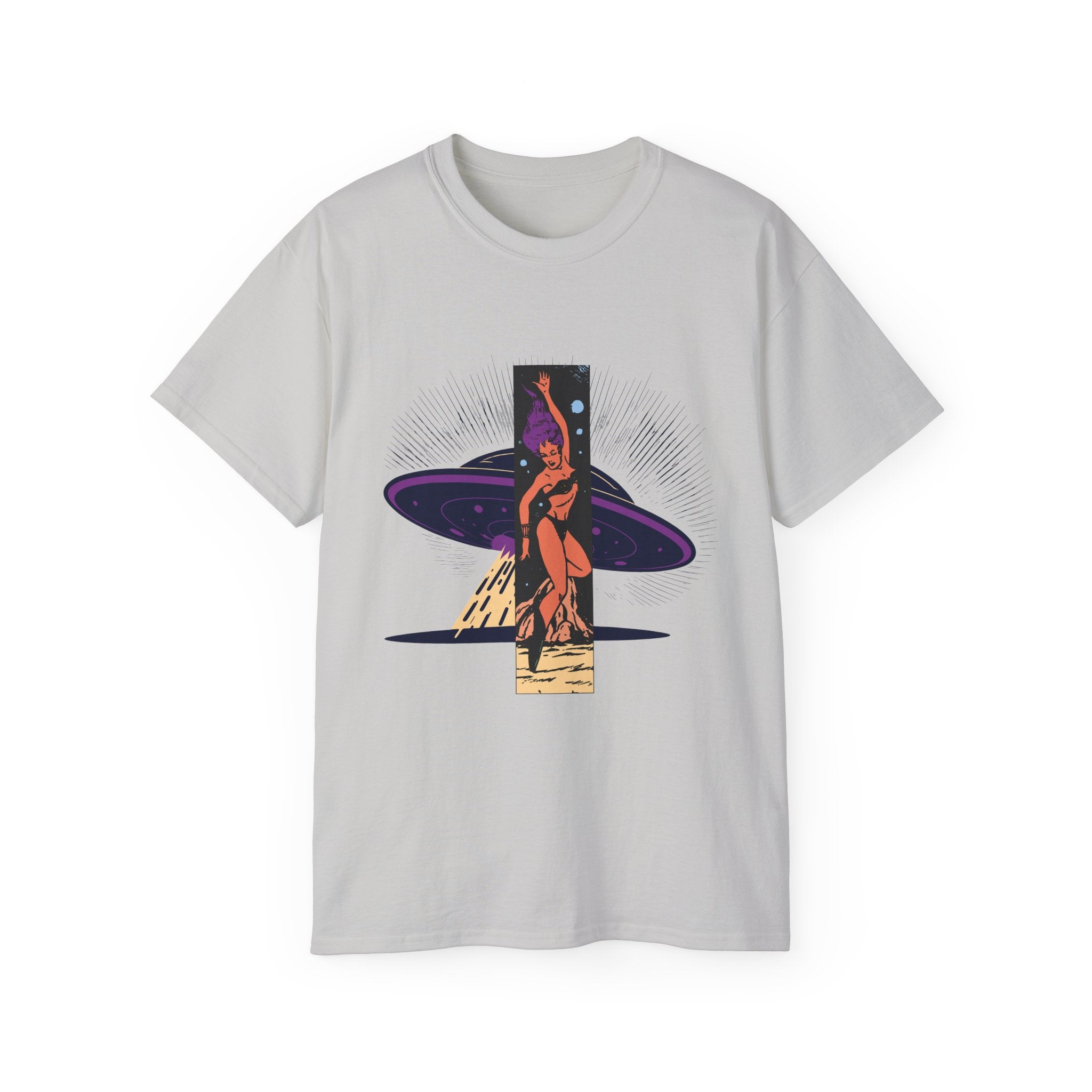 Space Warrior - Unisex Cotton Tee (Front) - Damned Threads